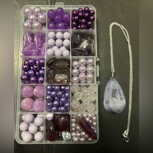 Craft Beads, LAVENDER & LILAC - DON’T SMELL, Jewelry Supplies, loose bulk beads